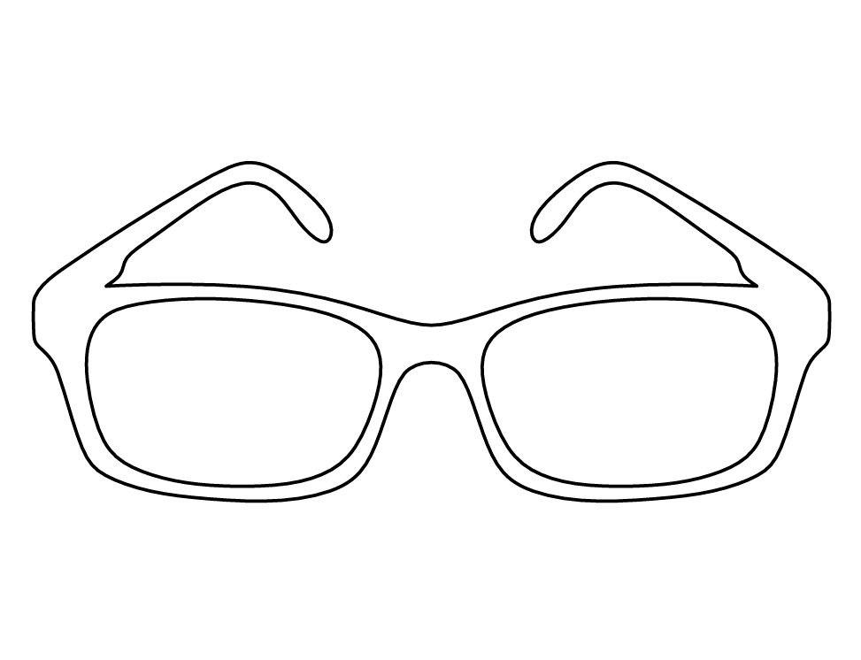 Printable Sunglasses Template