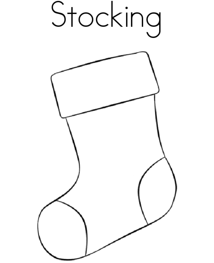 Stocking Template Printable