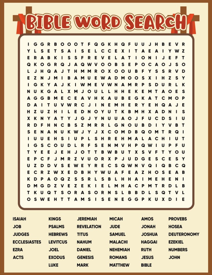 Free Printable Christian Word Search