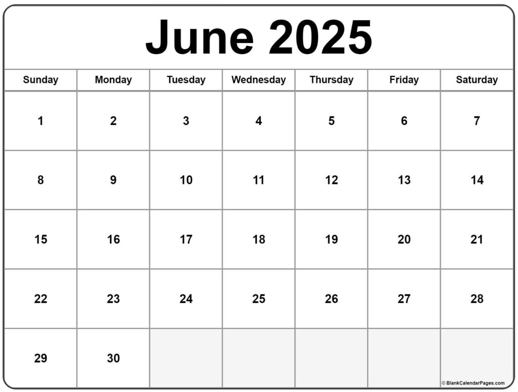 June 2025 Printable Calendar A Comprehensive Guide Calendar 2025