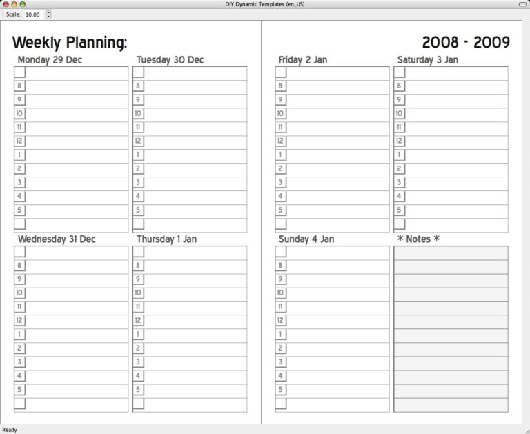 5x8 Printable Planning Templates - 5x8 Calendar Planner Templates Printable Free Printable Worksheet 768x629 