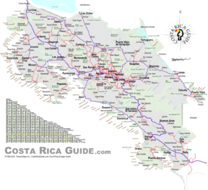 Printable Map Costa Rica - template.insidethehood.com