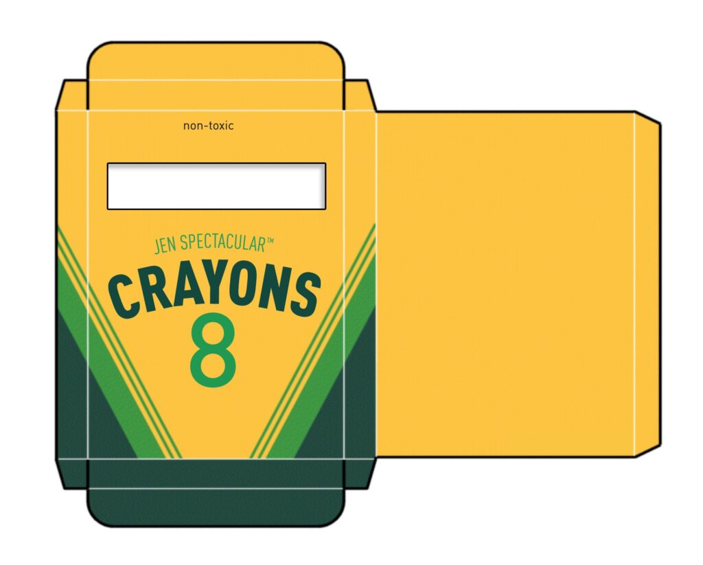 Crayon Box Template Box Template Crayon Box Box Template Printable