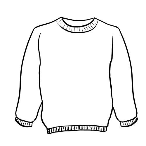 Cut Out Free Printable Sweater Template