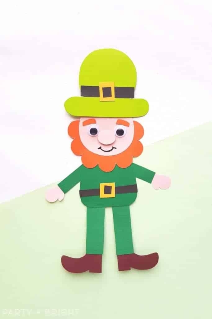 Free Printable Leprechaun Template Easy St Patrick s Day Paper Craft