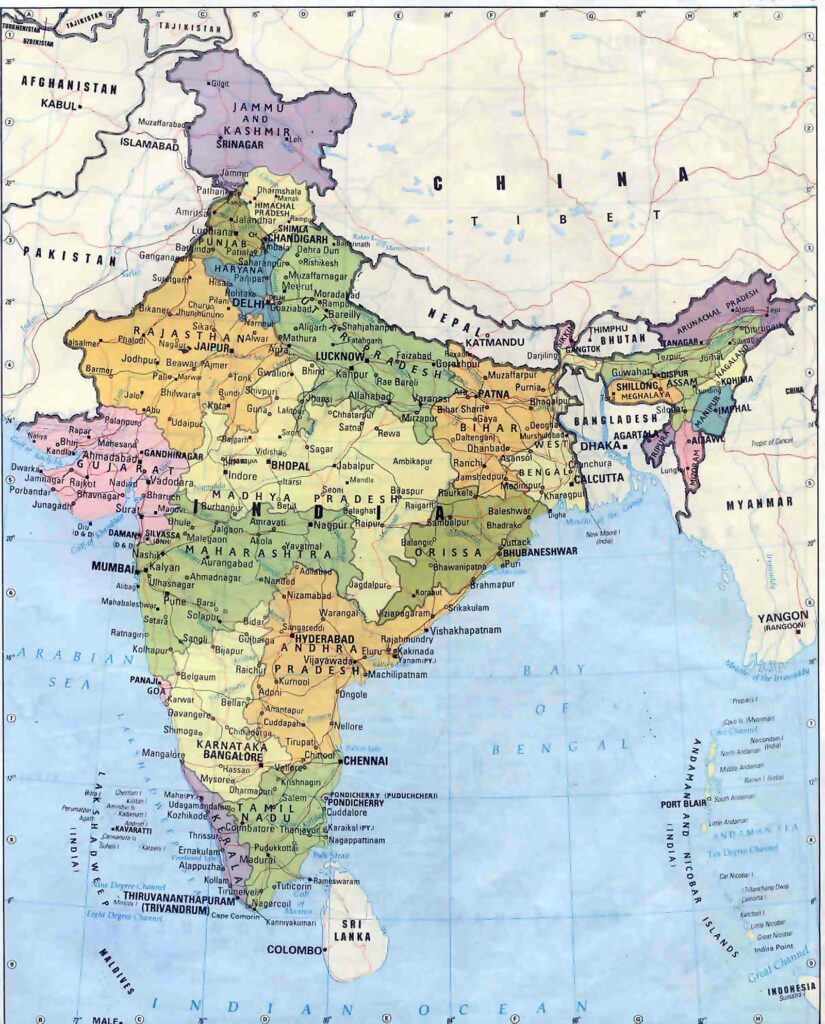 India Maps Printable Maps Of India For Download