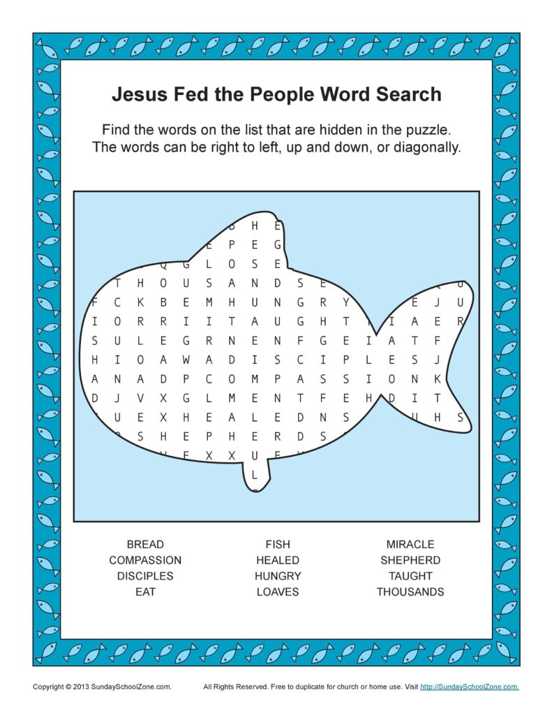 Printable Bible Word Search