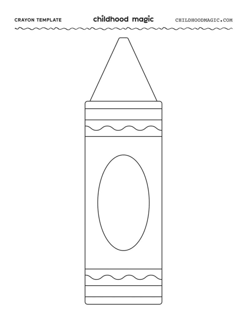 Printable Blank Crayon Template