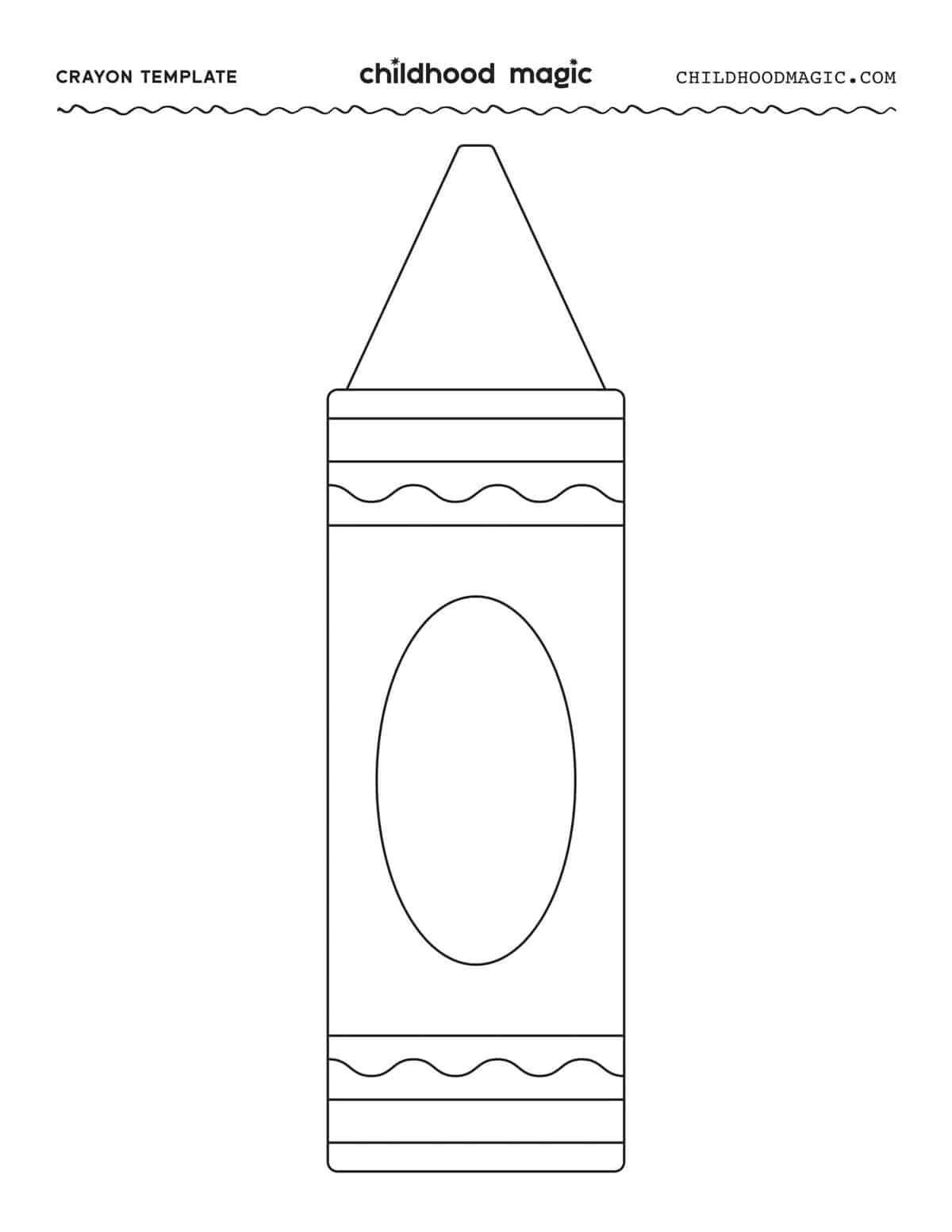 Printable Blank Crayon Template