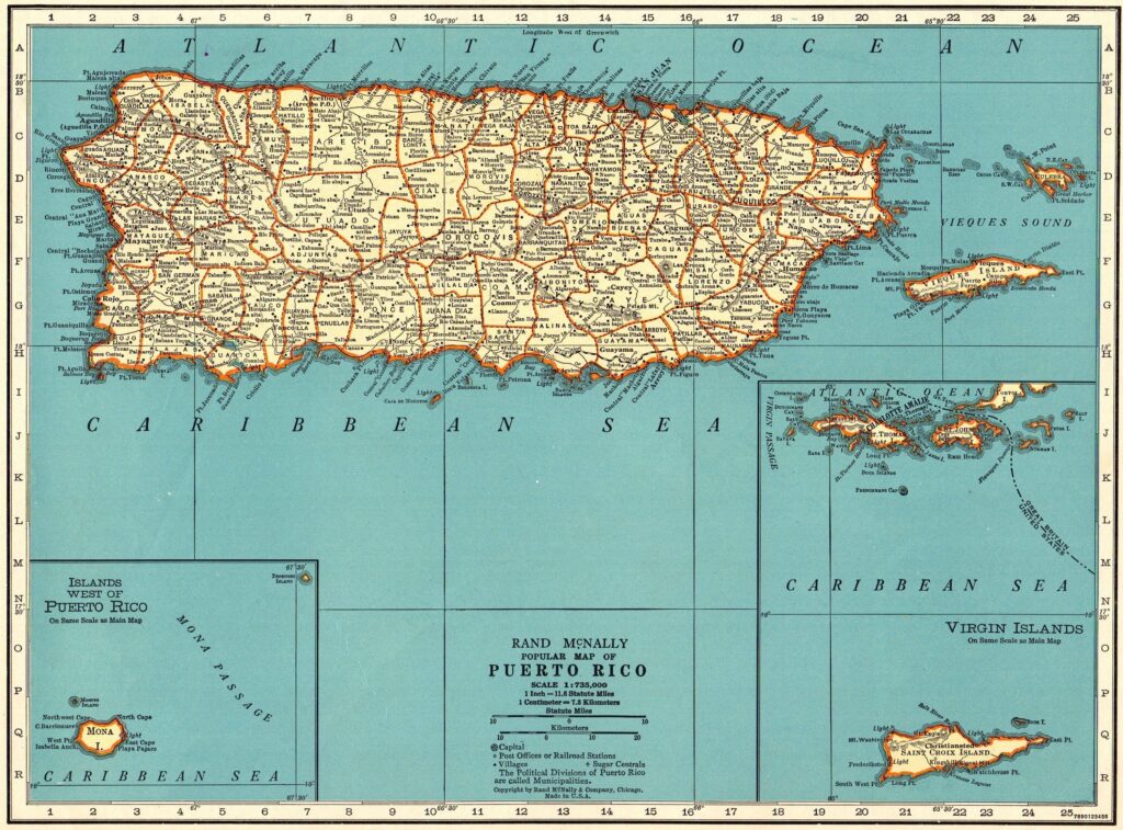 Printable Map Of Puerto Rico Customize And Print