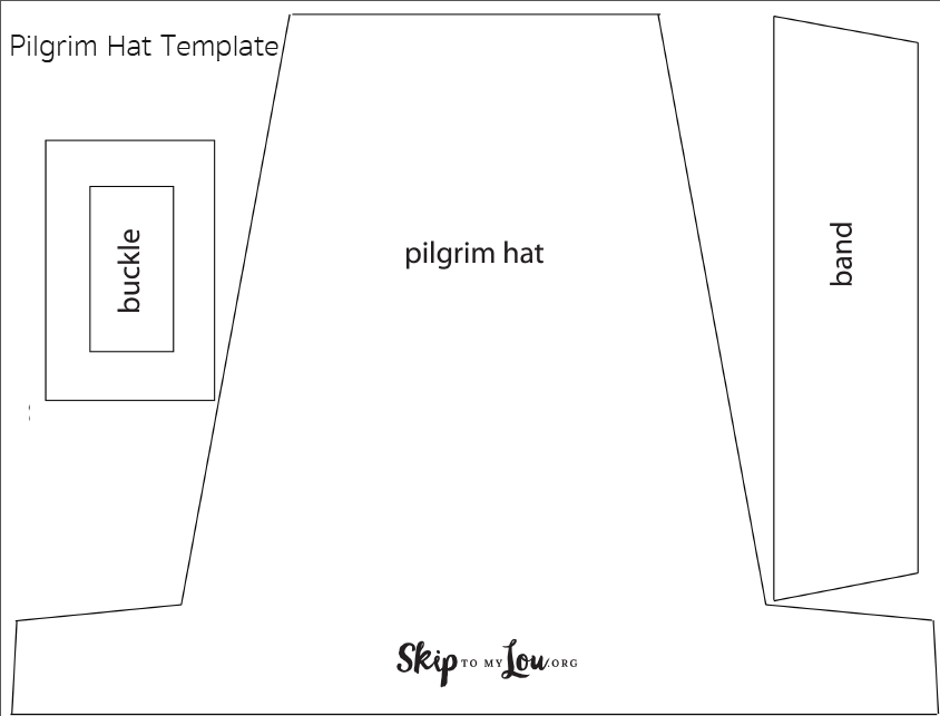 Printable Pilgrim Hat Template