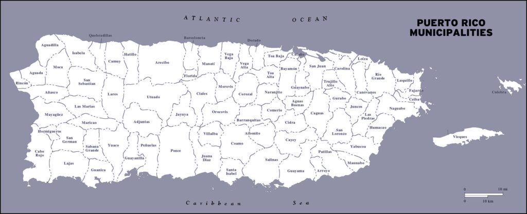 Printable Puerto Rico Map