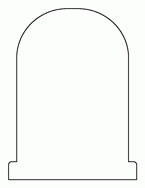 Printable Tombstone Template