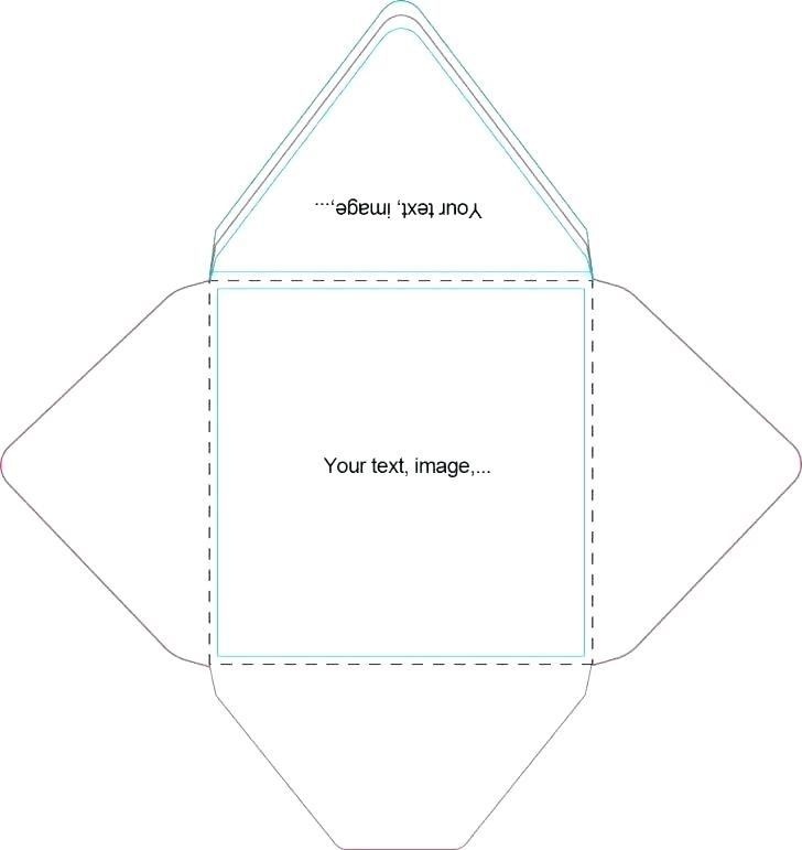 Template For Square Envelope Printable And Enjoyable Learning