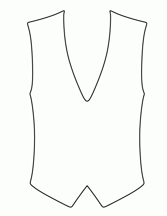 Template Printable Vest Pattern