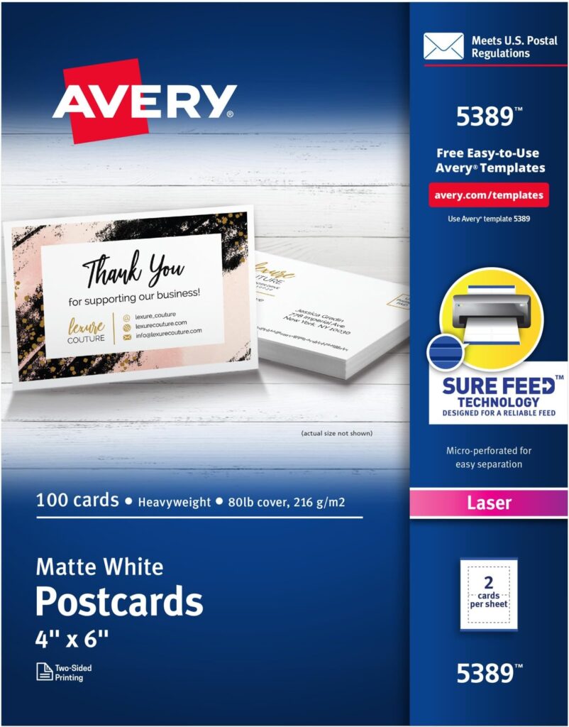 Amazon Avery Printable 3 X 5 Cards 150 Blank Index Cards 