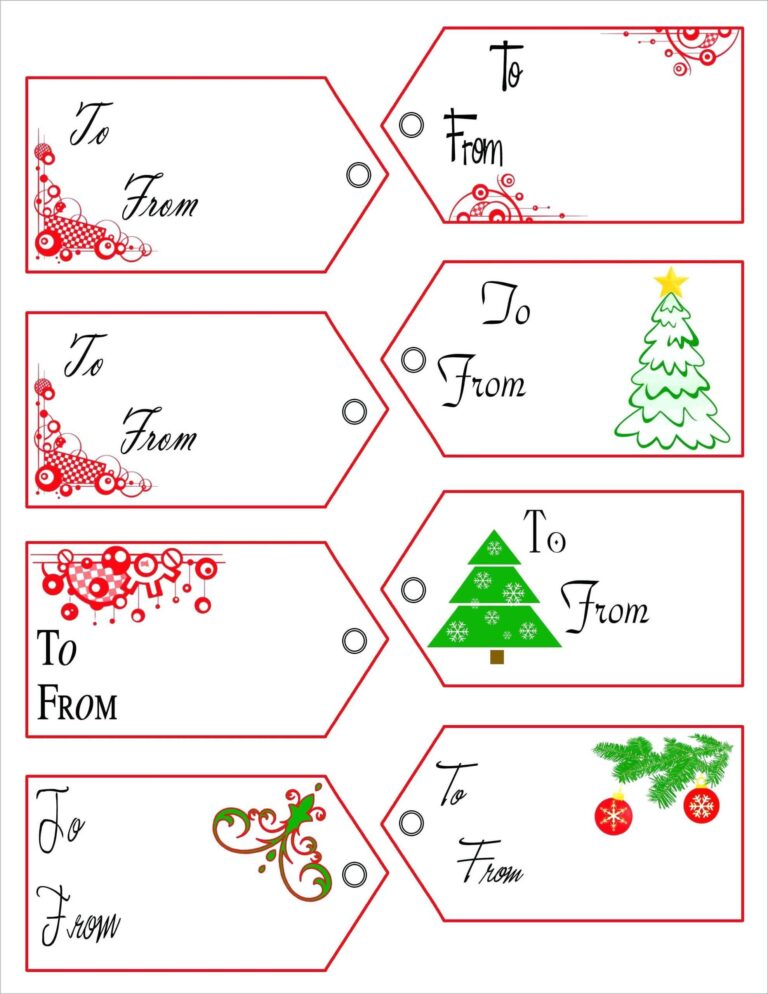 Avery Printable Christmas Gift Tags - template.insidethehood.com