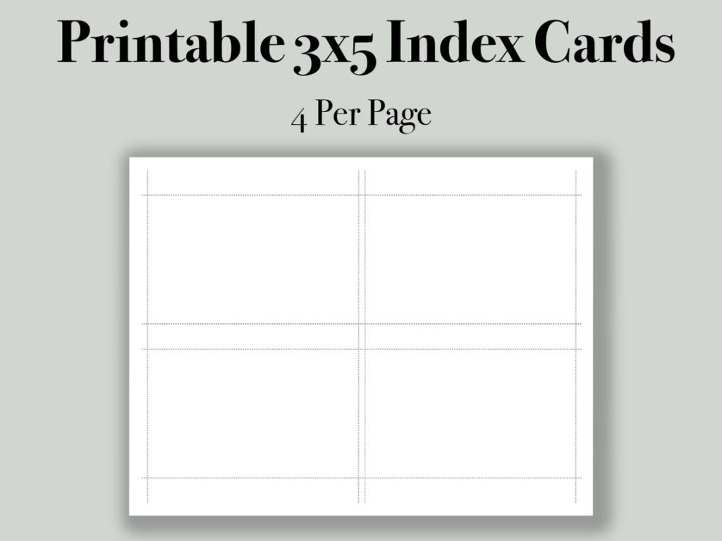 Printable Index Cards 3X5 Web Avery Printable Index Cards With Sure 